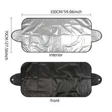 Car Windshield Sunshade Snow Cover, Foldable Front Window Sun Shield, All Season Vehicle Windshield Protector, Convenient Car Exterior Modification Accessory, Portable Auto Windshield Cover For Daily Vehicle Use - Car Windshield Snow Cover - View 8