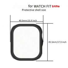 2pcs Ivory White Fit 5pro Smartwatch Tempered Glass Integrated Protective Case & Film - 2pcs Ivory White Shell Film Integrated - View 10