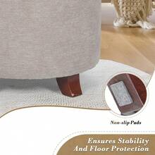 Storage Benches & Ottomans - Khaki - View 10