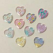 2sets(100pcs) Assorted Dopamine Gummy Apple Button Ins Style Scrapbooking Decoration DIY Doll Clothes Beads Accessories, Multi-Purpose Craft Supplies - 50 Dopamine Buttons (random Design) - View 19