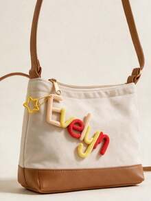 Llaveros personalizados, etiquetas de nombre, letras de ganchillo y llaveros para coche - Regalos personalizados adecuados para adornos de bolso, cumpleaños o Halloween. - Multicolor - Ver 5