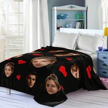 1pc Personalized Custom Pet Blanket With Name And Photo, Soft And Comfortable Multi-Functional Customized Gift Blanket, For Dogs And Dog Lovers, Soft And Warm Blanket, Sofa, Sofa, Office Bed, Office Camping Travel - Multicolor - View 7