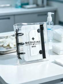Portable Pill Storage Book/Package Set With 7 Medication Bags And Writable Labels, Suitable For Supplements And Small Daily Items, For Home, Travel, Camping And Elderly/Patient Care, Thoughtful Gift For Christmas And Thanksgiving, Essential Medical Accessory For On-The-Go Users, Dorm And Back To School Must-Have - Multicolor - View 9