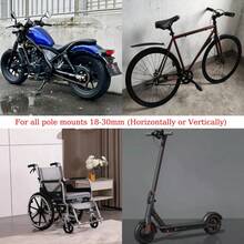 TRTY 1 Set Motorcycle Handlebar Drink Holder, Foldable Cup Holder With Throttle Handle Adapter, Suitable For Motorcycle, ATV, Electric Bike, Bicycle, UTV, Scooter, Wheelchair, Adjustable Water Bottle Holder - Foldable Cup Holder - View 10