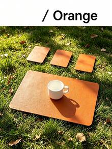 4/8/12/16pcs Rectangular Faux Leather Placemats, Waterproof Oil-Resistant Wipeable PVC Table Mats, Soft Rollable Heat-Insulating Dining Table Decor, Multiple Colors, Suitable For Home, Hotel, Western Restaurant And Outdoor Use - Multicolor - View 15