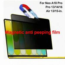 Magnetic Privacy Screen Protector, Compatible With MacBook Neo 13-Inch 2026 A18 Pro 14 16 Inch, Air 13 13.6 15 Inch, Removable Anti-Glare Laptop Privacy Filter, Suitable For Office, Cafe, Airport, High-Speed Train And Other Public Places - View 1