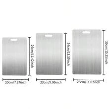 3pcs Pure Titanium Cutting Boards, Double-Sided Use - Cutting Board Set, Kitchen Accessories, Antibacterial Kitchen Cutting Boards, Suitable For Meat, Fruit And Vegetables, Non-Slip And Easy To Clean, 2026 Christmas Gift - View 5