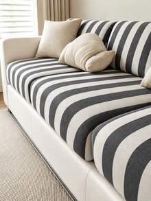1pc Printed Milk Silk Sofa Cushion Cover, High Elasticity Removable Washable All-Season Sofa Slipcover, Suitable For Kitchen, Living Room, Bedroom, Balcony Garden And Multiple Occasions, Single Piece Sold Not Set Sofa Cushion Protector Cover - Multicolor - View 6