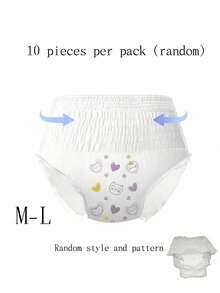 30pcs Women's Skin-Friendly Disposable Period Panties, 360° Leak-Proof Overnight Sleep Pants, High-Waist Breathable Sanitary Panties, Strong Absorbency, Suitable For Heavy Flow And Postpartum Recovery, M-L Size - View 12