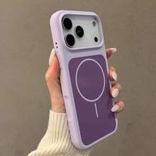 奢華亮螢光液態矽膠手機殼，適用於 iPhone 18 Pro Max 17 Air 16 15 14 13 12 17 Pro Max Plus，磁吸軟殼 - 紫色 - 查看 6
