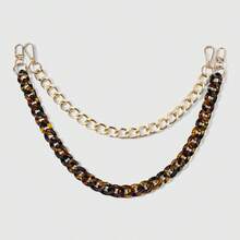 1pc Vintage Fashion Versatile Multicolor Leopard Print Bow Open Ring Chain DIY Keychain Bag Pendant, Suitable For Girls And Best Friends Daily Wear, Holiday Gift - Multicolor - View 7