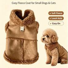 Autumn/Winter Plush Dog & Cat Vest, Universal Pet Vest Jacket, Thickened Warm Clothing For Teddy & Bichon[Leash Not Included] - Multicolor - View 10