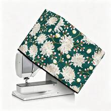 1pc Dust-Proof Cover For Sewing Machine, Modern Style Polyester Flower Printing. Home Decoration, Household Appliance Cover. Dust-Proof And Washable. - Full Coverage - View 6