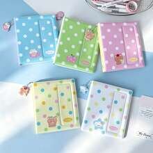 1pc Kawaii Polka Dot 3 Inch Photocard Album, Single Pocket Mini Card Collection Binder With Cute Cartoon Animal Pendant, Portable Idol Photo Card Holder For 3" & Small Cards - Multicolor - View 11