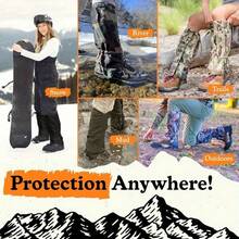2pcs Lightweight Leg Gaiters, Hiking Leg Wraps, Sand/Mud/Snow Protection Leg Covers, Suitable For Outdoor Sports And Work, Hiking, Skiing, Hunting - Multicolor - View 3