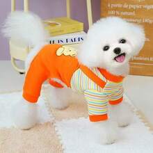 Pet Dog Clothes Four-Legged Jumpsuit Winter Autumn Warm Hoodie Harness For Small Dogs, Teddy, Bichon - Multicolor - View 10