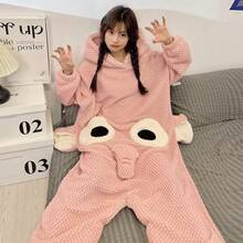 Women Lounge Jumpsuits - Pink Dumbo - View 2
