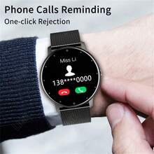LIGE Unisex Smart Watch With Pedometer, Calorie ConsumptionWaterproof Fitness Tracker, Heart Rate Monitor, Blood Pressure Monitor, Sleep Monitor, Alarm, Message Reminder, Weather Forecast, Camera, Sedentary Reminder, Compatible With Android And IOS - Black - View 4