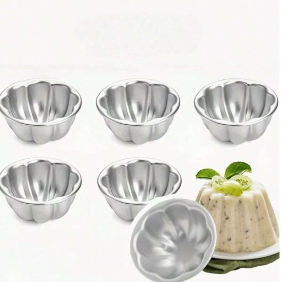 Aluminum Non-Stick Pumpkin Shaped Pudding/Jelly Cake Mold, Suitable For Cake Cups, Perfect For Making Pudding, Jelly, Pancakes And Cakes. Ideal For Halloween, Parties And Various Occasions.