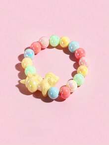 1 buah Liontin Unicorn Lucu, Perhiasan Gelang Manik-manik Warna-warni, Aksesori Perhiasan Cocok untuk Pemakaian Sehari-hari Anak Perempuan, Hadiah Pesta Liburan - MultiWarna - View 5