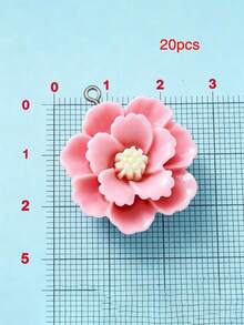 10/20/100pcs Aksesoris Perhiasan DIY Bunga Warna-warni Anting Kalung Liontin Gantungan Kunci Boneka Mesin - bunga-bunga - View 11