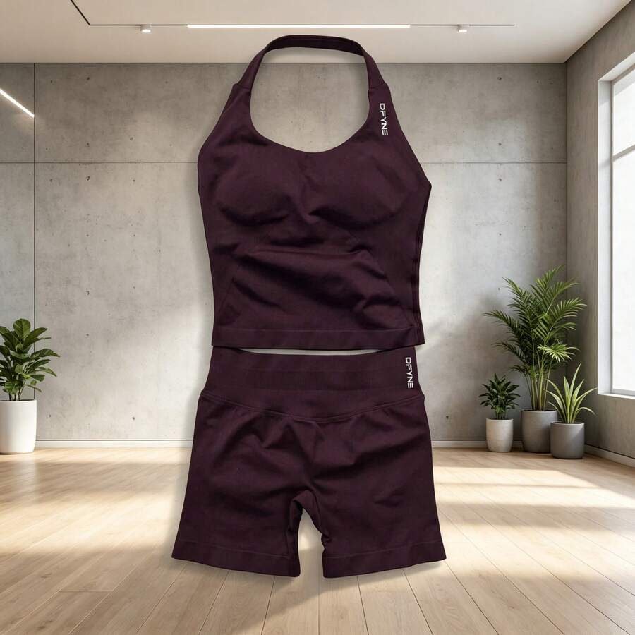 Women Two-Piece Outfits - Café Espresso - View 1