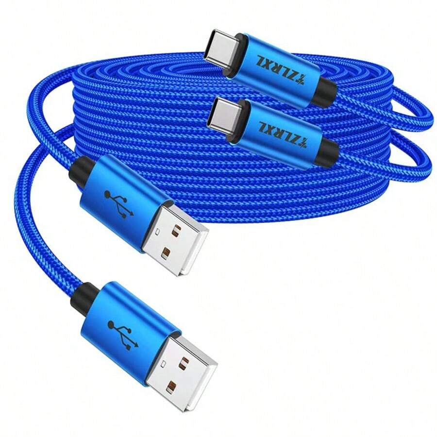 2入 60W 快充 USB 轉 Type-C 充電線，手機充電器，高速數據同步，適用於 MacBook Air/Pro、iPad 及其他裝置