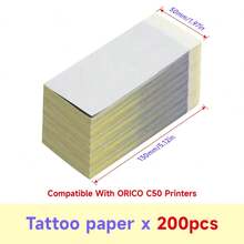 [Tattoo Transfer Paper] 2" Tattoo Transfer Paper, Compatible With C50 Printers, 130Mm/5.12In, 50Mm/1.97In, Multiple Ways To Combine, Skin-Friendly, Transfers Clearly, And Saves Paper For Small Designs - View 12