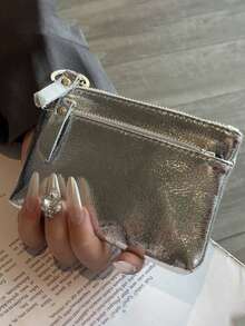 Dompet Pergelangan Tangan Unisex Kapasitas Besar, Tempat Ponsel & Kartu Kredit, Tas Saku dengan Tali Pergelangan Tangan dan Gantungan Kunci, Clutch - MultiWarna - View 7