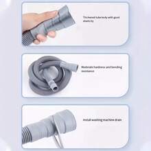 1pc Universal Thickened Washing Machine Drain Hose Extension, Automatic Drum/Pulsator Drain Pipe/Retractable, Washing Machine Drain Hose, Dishwasher Drain Hose, Outdoor Drain Hose, Bathroom Sewage Pipe, Portable RV Camping Drain Hose Kit, Suitable For RV, Trailer, Kitchen And Bathroom - Drain Pipe - View 11
