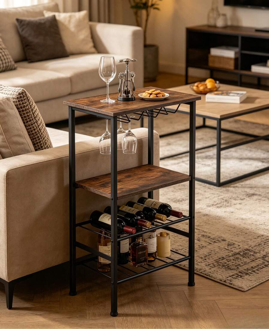 Freestanding Wine Racks & Cabinets - Brown - View 1