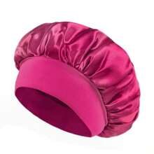 1pc Luxury Silk Satin Sleep Caps, Solid Color, Elastic Hair Protection Caps, Lightweight Comfortable For All-Night Wear, Hair Care, Shower, Gentle Fit To Scalp, For Her - Multicolor - View 17