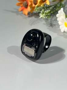 New Metal Texture Portable Electronic Prayer Bead Ring Counter (LED Display) | Multi-Purpose Reset Counter | Multiple Colors Available - Multicolor - View 6