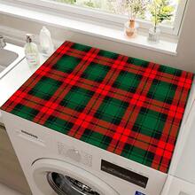 1pc Christmas Red Striped Pattern, Kitchen Countertop Absorbent Drying Mat, Coffee Machine Mat, Pour Over Coffee Pot Mat, Dish Drainer Mat, Non-Slip Heat-Resistant Kitchen Mat, Table Mat, Breakfast Mat, Washing Machine Mat, Home Kitchen Dining Table Coffee Shop Bar Decor Mat, Holiday Party Housewarming Gift - Multicolor - View 11