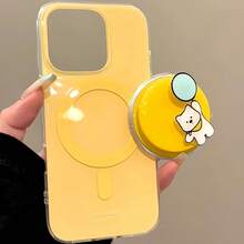 Cute Rotating Blue Balloon Puppy Magnetic Phone Stand, Strong Adsorption For MagSafe Phones, Desktop Slouchy Holder - Multicolor - View 4
