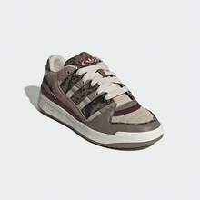 Adidas 春秋款中性情侶時尚經典復古籃球風休閒運動球鞋 JS3157 - 奇蹟棕/清澈棕/醬紫 - 查看 5