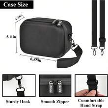 ALKOO Digital Camera Case For FujifiIm X100VI X100V X100F X100S X-E5, Portable Travel Bag With Strap & Cover, 6mm Thickened EVA Shell (Case Only) - Black - View 4