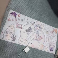 Kawaii Cartoon Cat Ear Girl PU Leather Desk Pad, Cute Anime Large Mouse Mat, Waterproof Non Slip Table Protector, Lovely Desktop Decor For Girls Gaming Workspace - View 5