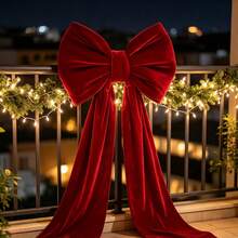 2pcs/1pc Extra Large Pink Bow Decor, Suitable For Christmas Tree, Holiday Party, Birthday, Baby Shower, Gender Reveal Backdrop, Giant Ribbon Wall Hanging And Photo Props, Perfect For Bridal Shower And Wedding Party Decoration - View 3