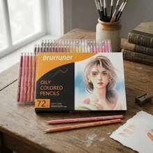 Brutfuner Professional Colored Drawing Pencil Set, 72 Colors In A Set, Skin Tone Colored Pencils For Portrait And Skin Tone Artists, Perfect For Artists To Sketch, Draw, Color, Layer And Blend - 72-color Portrait Colored Pencils - View 2