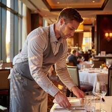 Adjustable Halter Neck Split Long Apron, Unisex, Professional Workwear For High-End Restaurant, Catering, Painting, Floral Design, Hairdresser, Cashier, Server, Barista, Baker, Milk Tea Shop - Multicolor - View 7