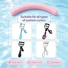 10PCS/18PCS New Cute Rabbit Handle Wide-Angle Eyelash Curler With Replacement Rubber Pads Set, One-Clip Long-Lasting Curl, Fits All Eye Shapes, Soft Rubber Pads Won't Pinch Eyelids, Non-Slip Cartoon Rabbit Grip, Compact And Portable, Perfect Christmas Gift - Multicolor - View 7