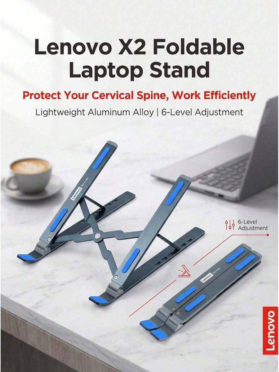 Lenovo X2 Laptop Stand Full Aluminum Alloy Heat Dissipation Riser Computer Stand Compatible With Apple, Xiaoxin PRO14, Huawei - View 1