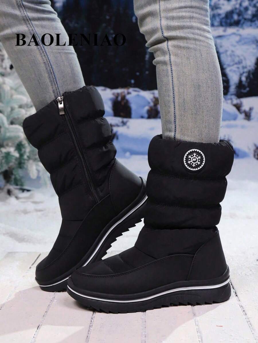 Women's Snow Boots, Warm Thermal Lined Thick Anti-Slip Cold-Proof Comfortable Winter Snow Boots