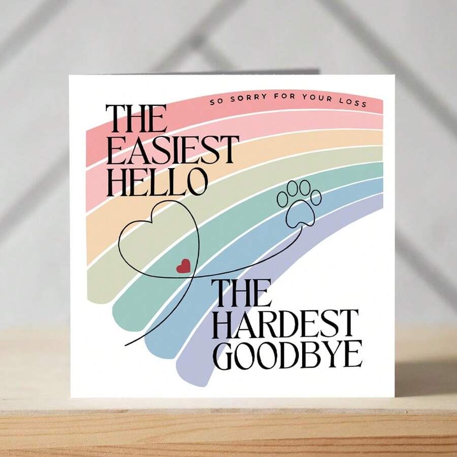 Sympathy Cards, Comfort Memorial Cards, Pet Loss Cards, Dog Sympathy, Grief Cards, Bereavement, Condolences - Multicolor - View 1