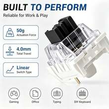 Mechanical Keyboard Switch Set, Includes 2-In-1 Keycap & Switch Puller, Blue/Brown/Black/Red Switches, Linear Tactile Switches, Suitable For DIY Mechanical Keyboard Modification, Repair Or 3D Printed Fidget Clicker - View 4