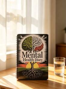 Christmas Spiral Bound Notebook 2026 Newest Model, Exquisite Cover Brain Tree Pattern, Mental Health Diary, Learning Record Planner - A - View 10