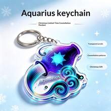 Exquisite 12 Zodiac Signs Acrylic Keychains, Multiple Constellation Styles Available! High-Transparency Acrylic Material, Vibrant And Delicate Pattern Colors, Smooth Polished Edges. Paired With Durable Metal Key Ring, Resistant To Fading And Breaking. Can Be Hung On Keys, Backpacks, Suitable As Daily Accessories Or Gifts For Friends And Family - one-size - View 10
