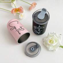 Personalized Coffee Mug With Lid, Stainless Steel Water Bottle, Engraved Cup, Bridesmaid Invitation Gift, Bridal Shower Gift, Travel Mug - Multicolor - View 6