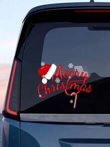 Christmas Car Window Stickers Waterproof & Sunproof Vehicle Body Decals Auto Exterior Decorations Universal Fit For Cars Trucks SUVs - A - View 12